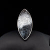 Sterling Silver Large  Dendritic Opal Ring Size 9