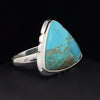 Sterling Silver Kingman Turquoise Ring Size 8