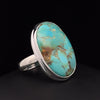 Sterling Silver Kingman Turquoise Ring Size 7