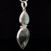 Sterling Silver Seraphinite and Labradorite Pendant