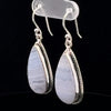 Sterling Silver Blue Lace Agate Earrings