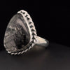 Sterling Silver Tourmalated Quartz Ring Size 7