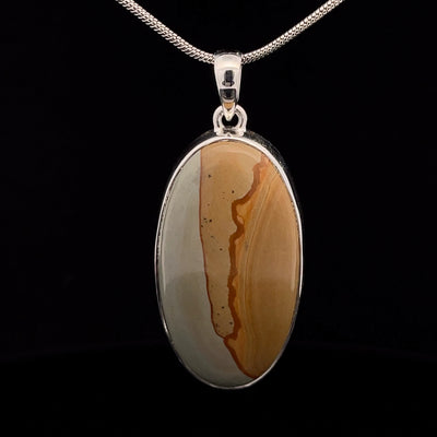 Sterling Silver Wildhorse Picture Jasper Pendant