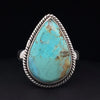 Sterling Silver Kingman Turquoise Ring Size 9.5