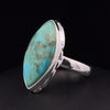 Sterling Silver Kingman Turquoise Ring Size 5.5