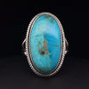 Sterling Silver Kingman Turquoise Ring Size 9