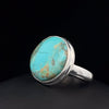 Sterling Silver Kingman Turquoise Ring Size 7