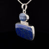 Sterling Silver Lapis and Apatite Pendant
