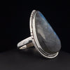 Sterling Silver Labradorite Ring Size 10