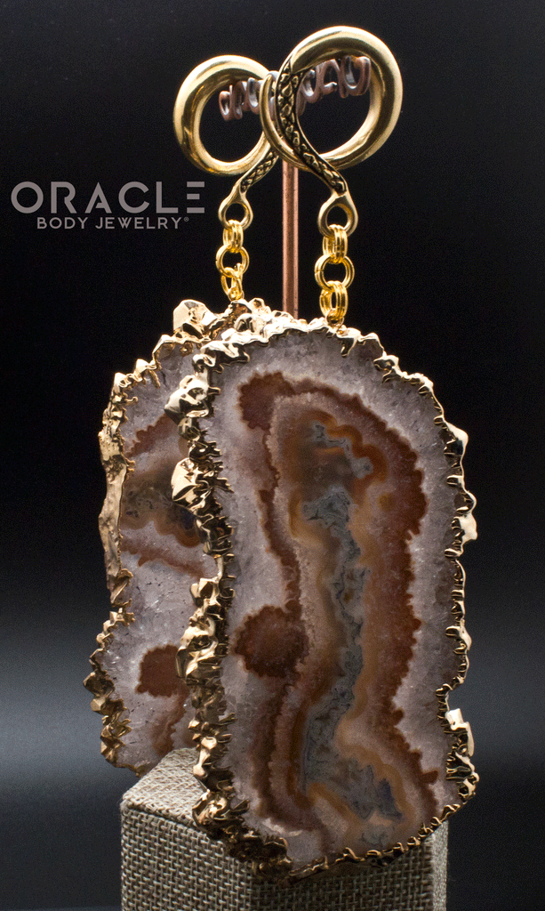 Crossover With Gold Plated Large Stalactite Slices