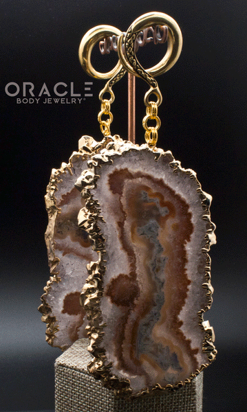 Crossover With Gold Plated Large Stalactite Slices