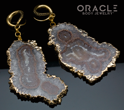 Crossover With Gold Plated Large Stalactite Slices