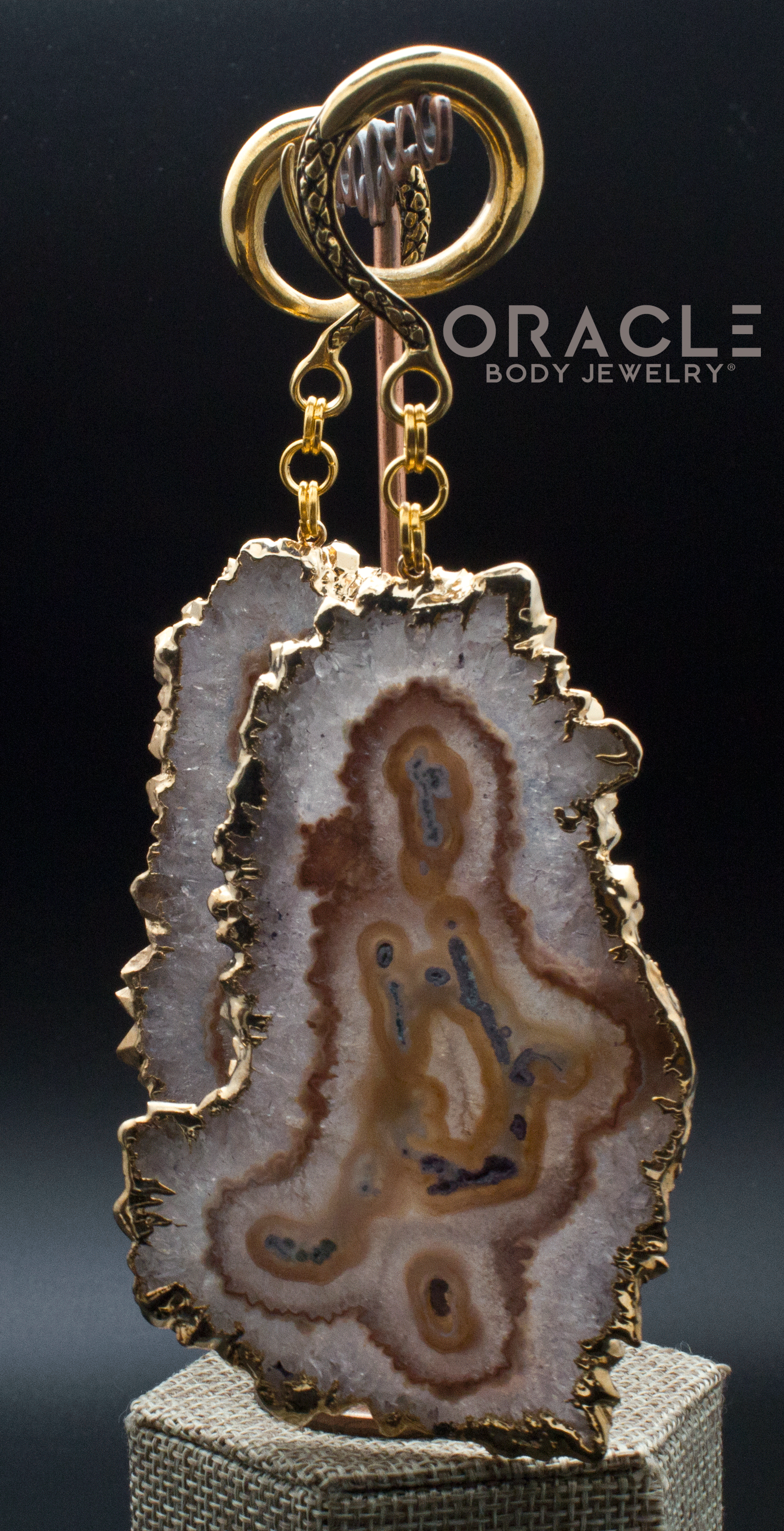 Crossover With Gold Plated Large Stalactite Slices
