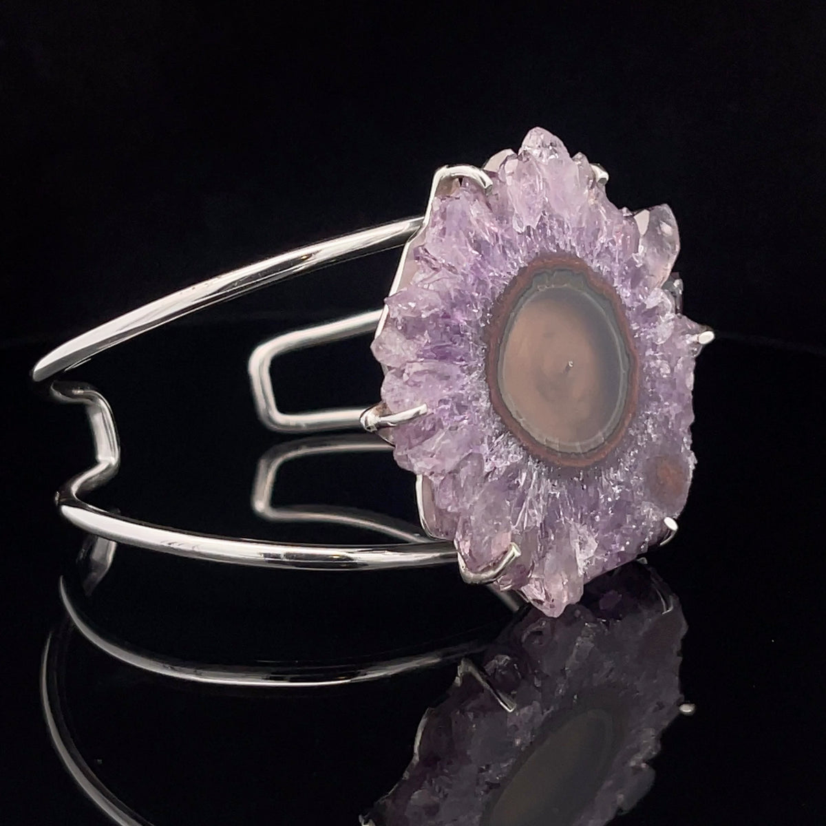 Sterling Silver Stalactite Cuff Bracelet