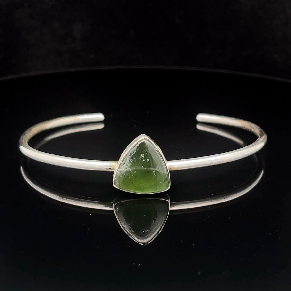 Sterling Silver Ammolite Cuff Bracelet