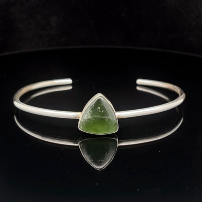Sterling Silver Ammolite Cuff Bracelet