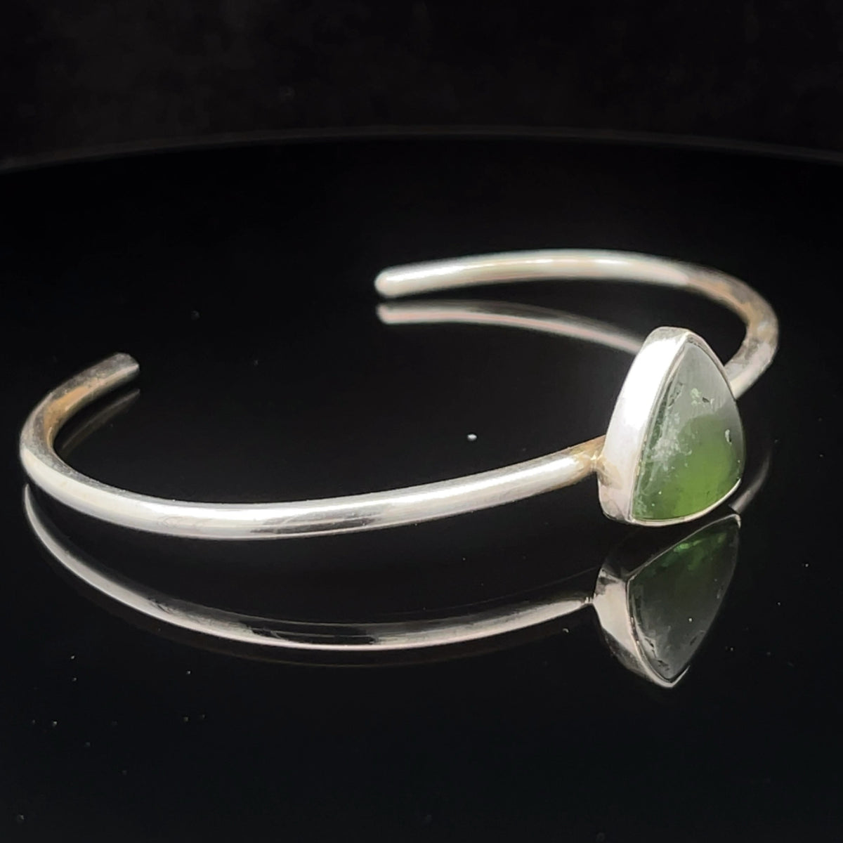 Sterling Silver Ammolite Cuff Bracelet