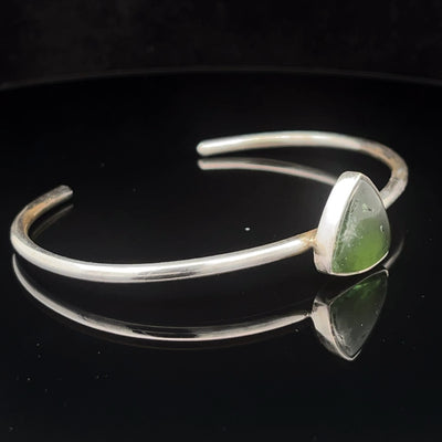 Sterling Silver Ammolite Cuff Bracelet