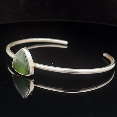 Sterling Silver Ammolite Cuff Bracelet