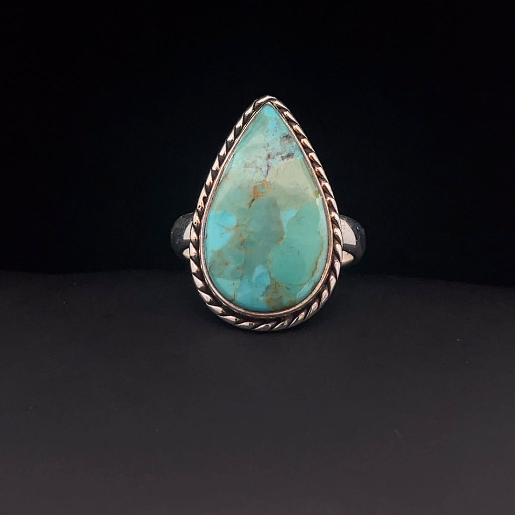 Sterling Silver Turquoise Ring Size 7