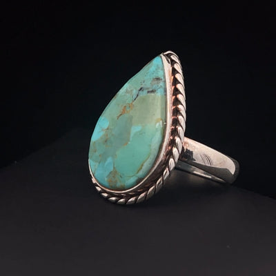 Sterling Silver Turquoise Ring Size 7