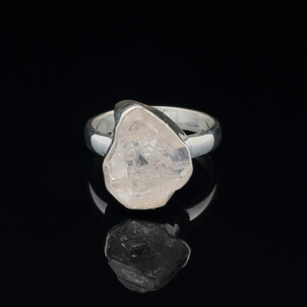 Sterling Silver Herkimer Diamond Ring Size 7