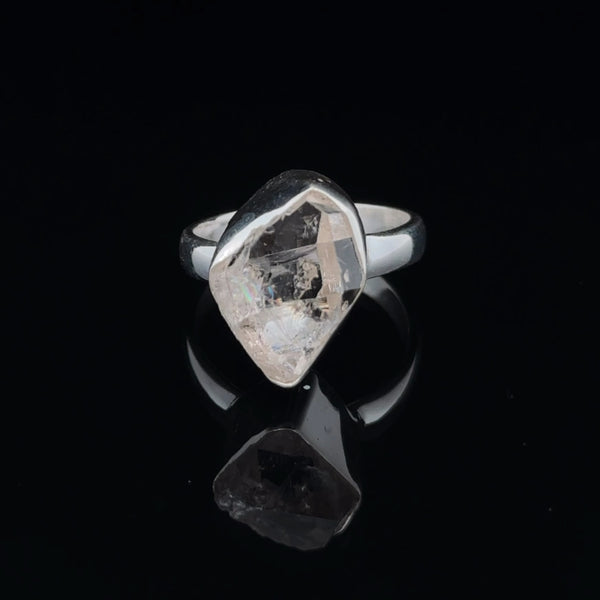 Sterling Silver Herkimer Diamond Ring Size 7