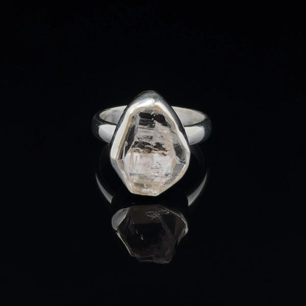 Sterling Silver Herkimer Diamond Ring Size 7