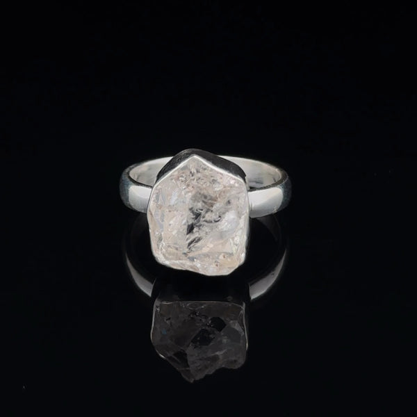 Sterling Silver Herkimer Diamond Ring Size 7