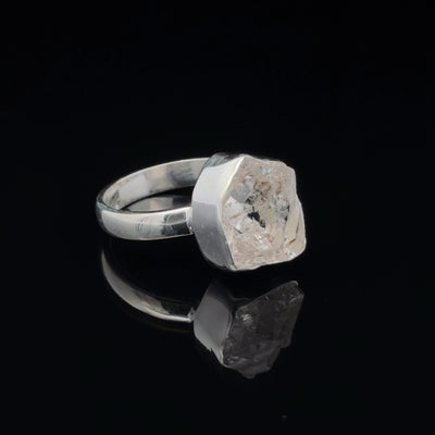 Sterling Silver Herkimer Diamond Ring Size 7