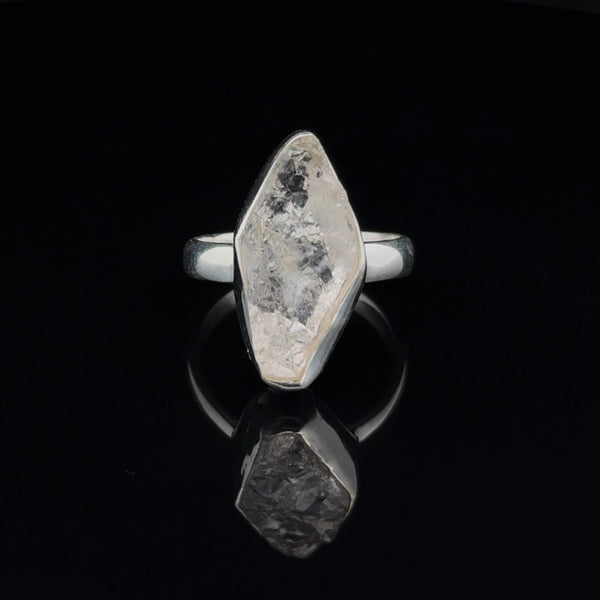 Sterling Silver Herkimer Diamond Ring Size 7