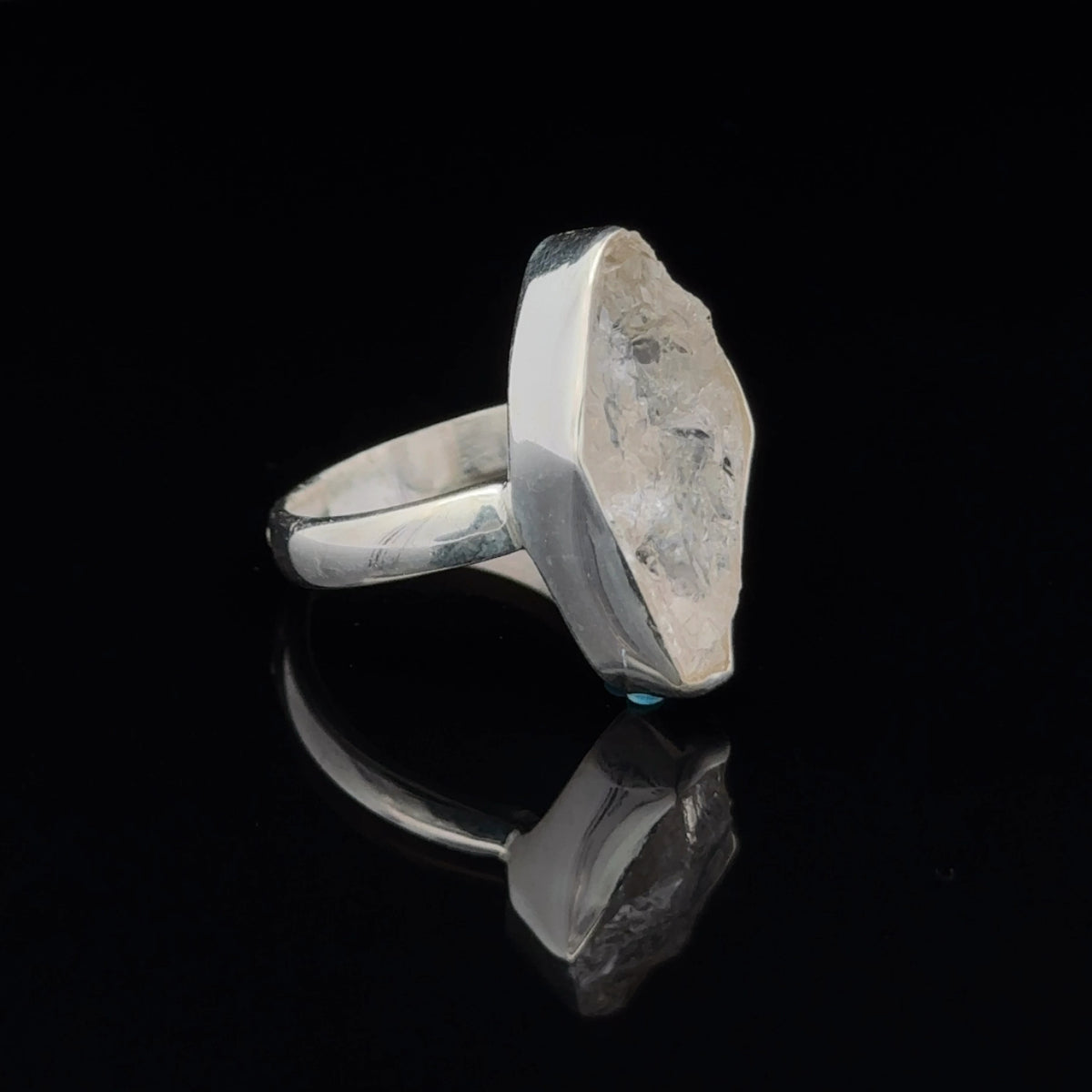 Sterling Silver Herkimer Diamond Ring Size 7