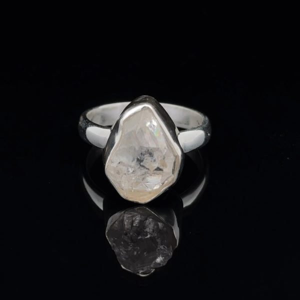 Sterling Silver Herkimer Diamond Ring Size 7