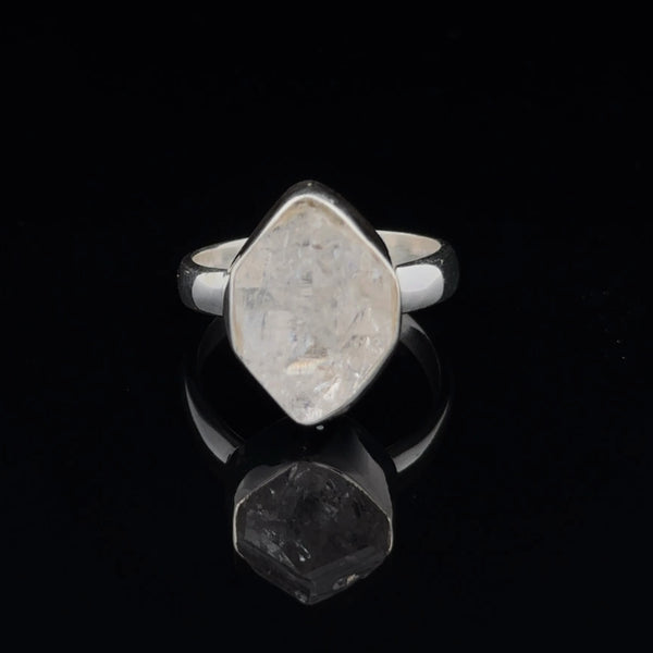 Sterling SIlver Herkimer Diamond Ring Size 7