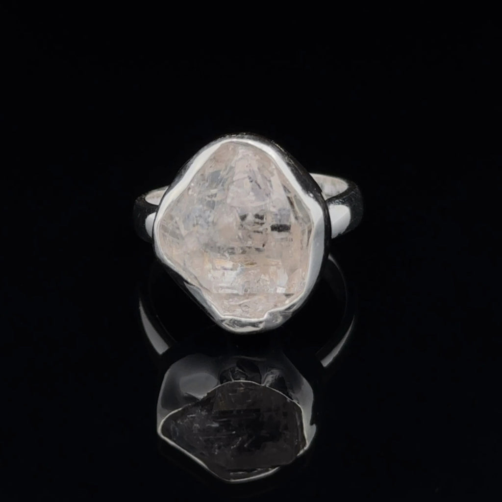 Sterling Silver Herkimer Diamond Ring Size 7