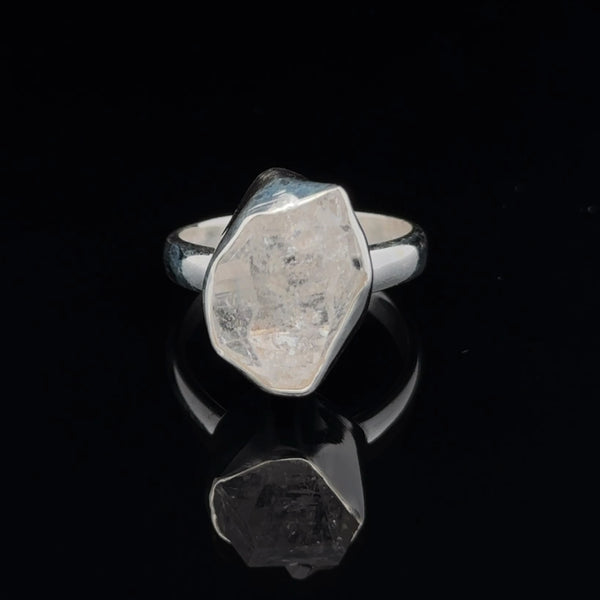 Sterling Silver Herkimer Diamond Ring Size 7