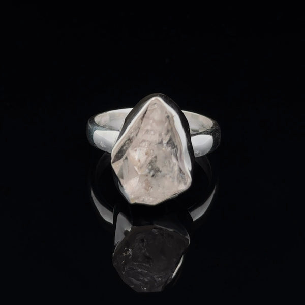 Sterling Silver Herkimer Diamond Ring Size 7