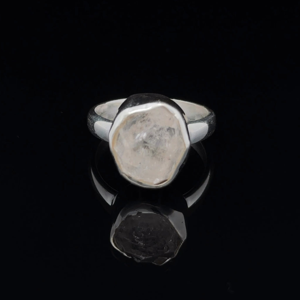 Sterling Silver Herkimer Diamond Ring Size 7