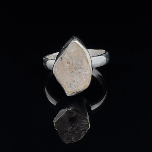 Sterling Silver Herkimer Diamond Ring Size 7