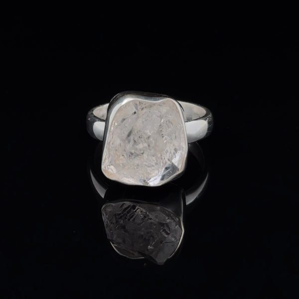 Sterling Silver Herkimer Diamond Ring Size 7