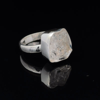 Sterling Silver Herkimer Diamond Ring Size 7