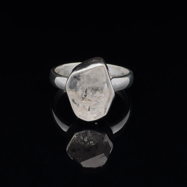 Sterling Silver Herkimer Diamond Ring Size 7