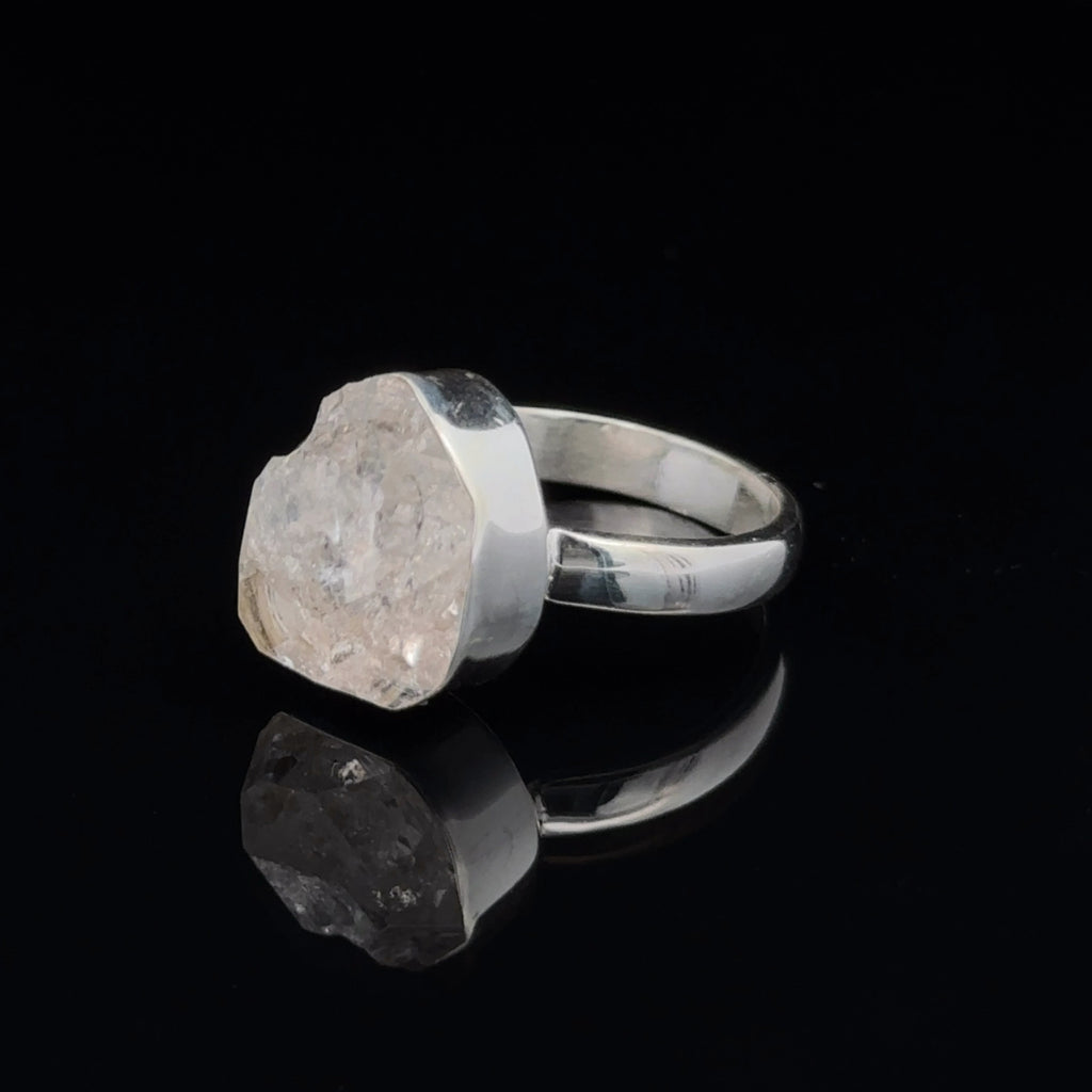 Sterling Silver Herkimer Diamond Ring Size 7