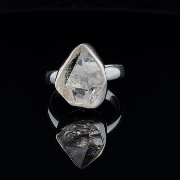 Sterling Silver Herkimer Diamond Ring Size 7