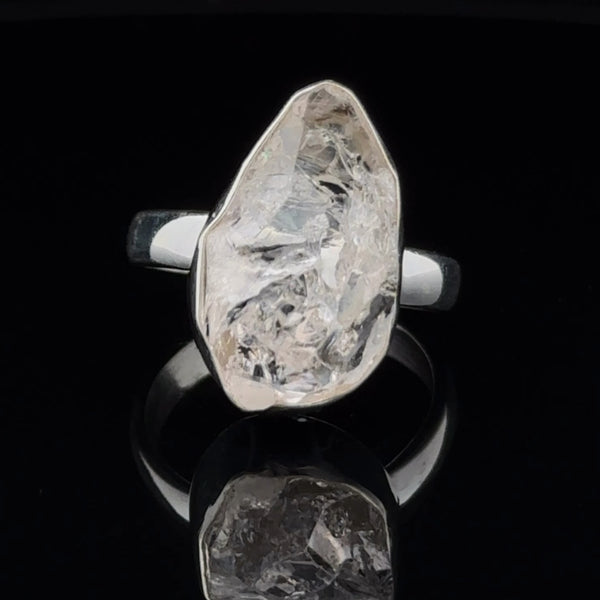 Sterling Silver Herkimer Diamond Ring Size 7