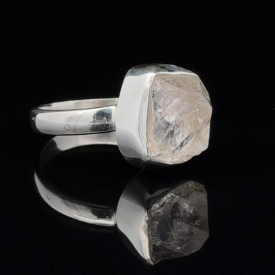 Sterling Silver Herkimer Diamond Ring Size 7