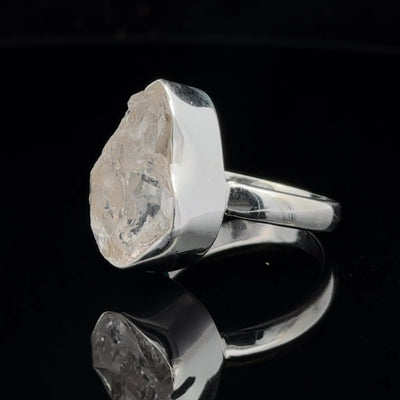 Sterling Silver Herkimer Diamond Ring Size 8