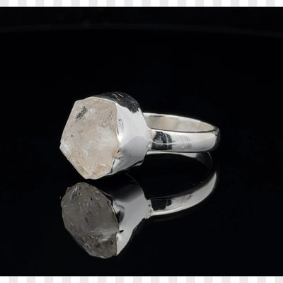 Sterling Silver Herkimer Diamond Ring Size 8