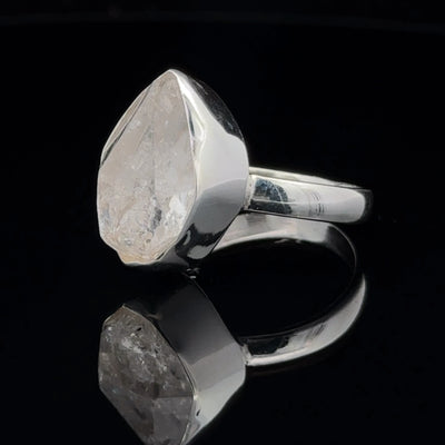 Sterling Silver Herkimer Diamond Ring Size 8