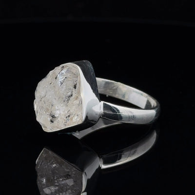 Sterling Silver Herkimer Diamond Ring Size 9.5